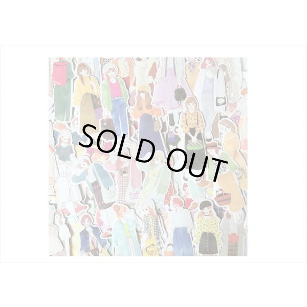 画像9: おめかし女子＊人物＊シール＊110枚♪＊海外製 (9)