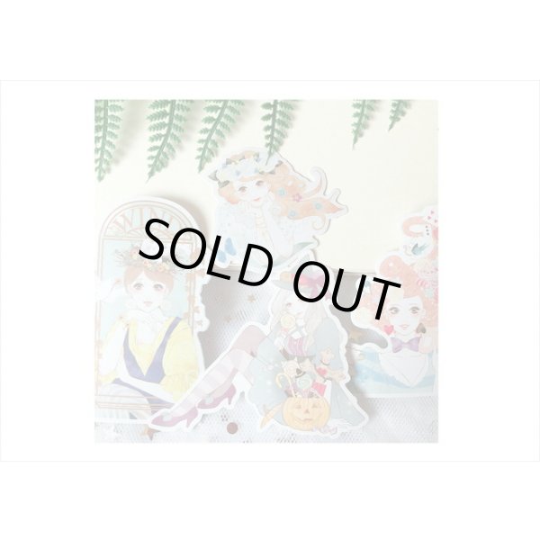 画像8: おめかし女子＊人物＊シール＊110枚♪＊海外製 (8)