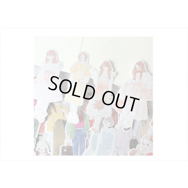 画像5: おめかし女子＊人物＊シール＊110枚♪＊海外製 (5)