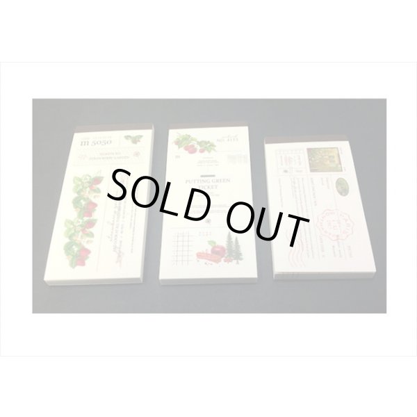 画像6: チケットブック風＊グリーンチケット＊50枚綴り＊海外製 (6)