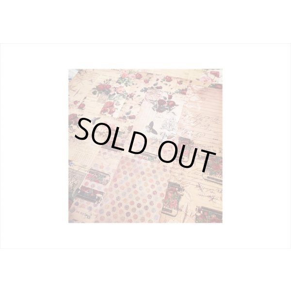 画像10: 紙モノ好きにはたまらない＊アンティークローズ🌹＊パターンペーパー＊24枚＊海外製 (10)