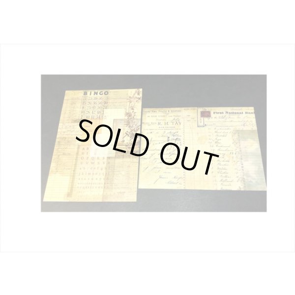 画像4: トレペ入りペーパーセット＊BINGO＊柄違い8枚＊海外製 (4)