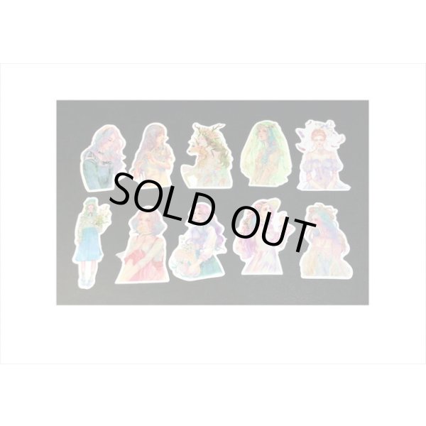 画像6: 女性💓ENO？＊人物＊シール＊耐水性あり＊柄違い50枚＊海外製 (6)