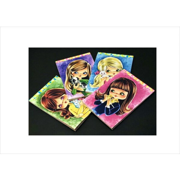 画像8: ねこガール🐱メモ帳＊ハート型シール特典付き＊アニマルガール💓オリジナル (8)