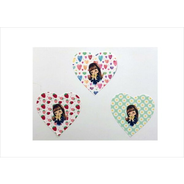 画像7: ねこガール🐱メモ帳＊ハート型シール特典付き＊アニマルガール💓オリジナル (7)