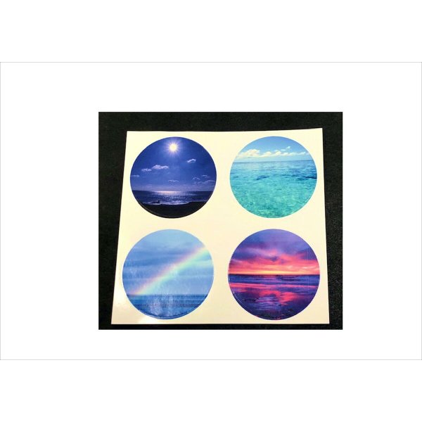 画像4: 海が好き💓ミルクキャップ型＊光沢シール＊オリジナル (4)