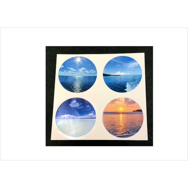 画像5: 海が好き💓ミルクキャップ型＊光沢シール＊オリジナル (5)