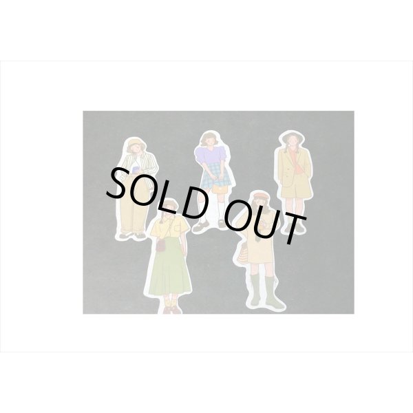 画像6: デコステッカー＊お出かけ＊女の子＊人物＊ダイカット＊和紙シール＊40枚＊海外製 (6)