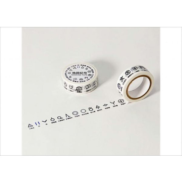 画像3: 地図記号　白　マスキングテープ (3)