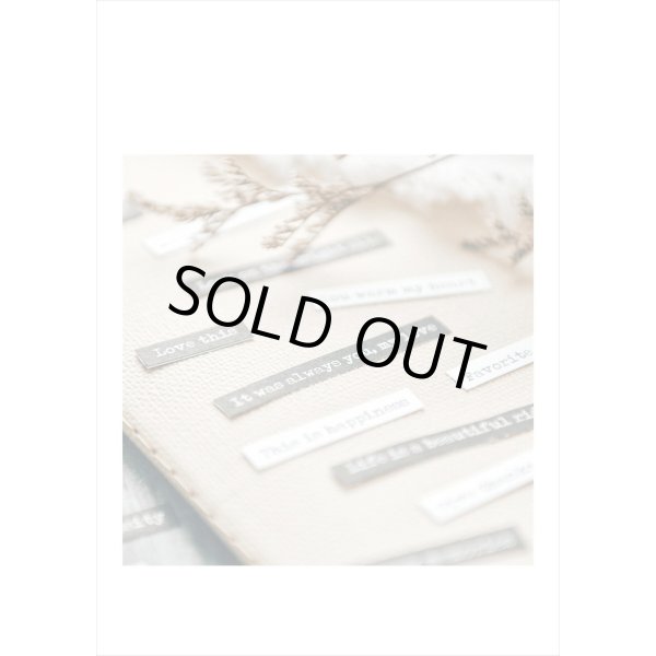 画像12: 英文だらけ♪黒と白＊8シート入り＊201＊海外製 (12)