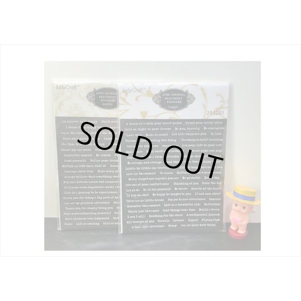 画像15: 英文だらけ♪黒と白＊8シート入り＊201＊海外製 (15)