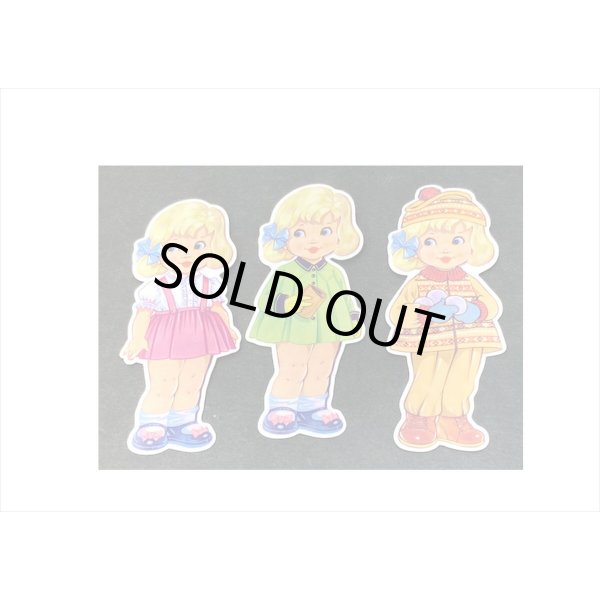画像6: レトロ感満載💓金髪のお人形＊大きめダイカットステッカー＊海外製 (6)