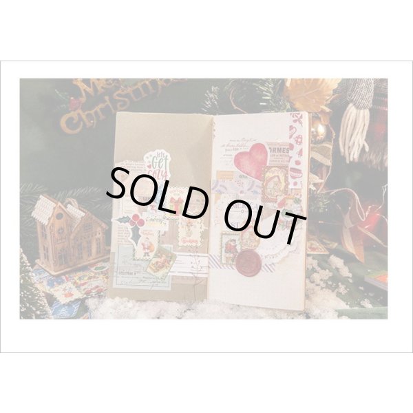 画像12: クリスマス🎄ミシン目入りシール綴り＊ブラウンドット🎅150カット＊海外製 (12)