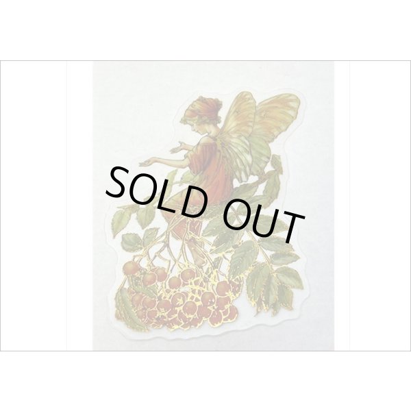 画像4: 金箔・防水＊花の妖精＊オレンジ＊PETシール＊海外製 (4)