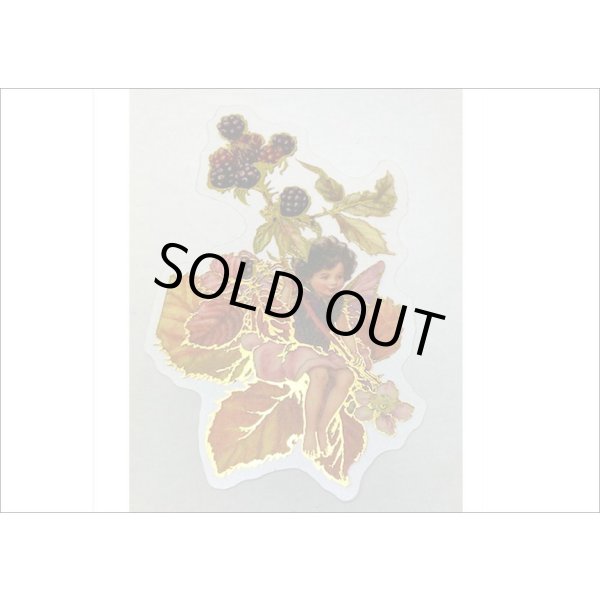 画像3: 金箔・防水＊花の妖精＊オレンジ＊PETシール＊海外製 (3)