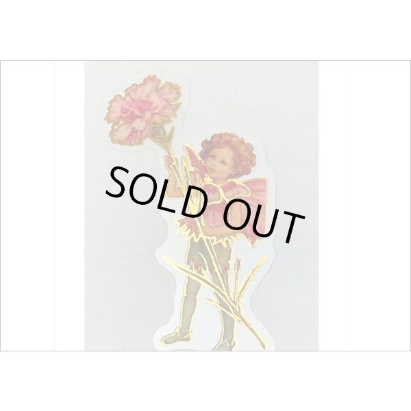 画像4: 金箔・防水＊花の妖精＊ピンク＊PETシール＊海外製 (4)