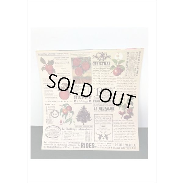 画像5: 大きなシールシート🍒フルーツ🍒折り紙サイズ＊８枚入り＊海外製 (5)