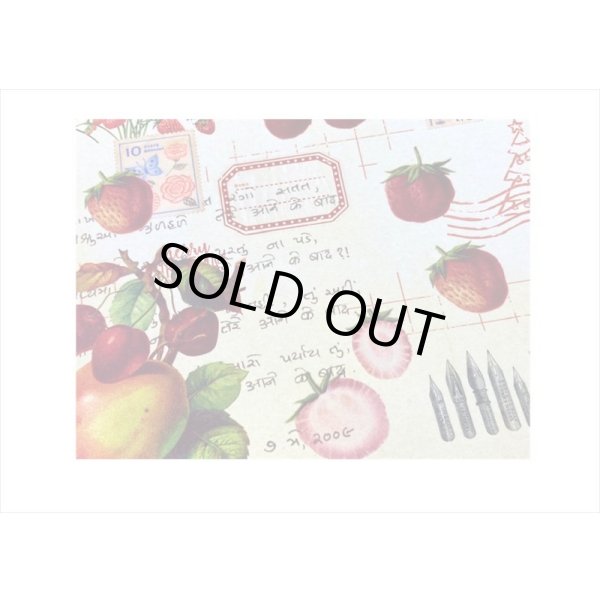 画像9: 大きなシールシート🍒フルーツ🍒折り紙サイズ＊８枚入り＊海外製 (9)