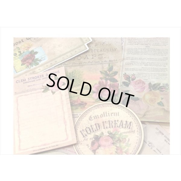 画像8: ペーパーいろいろセット＊4・フラワー＊窓付きクラフト封入り＊海外製 (8)