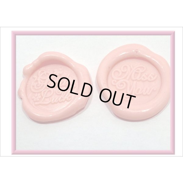 画像4: シーリングスタンプシール＊6種＊ピンク＊メッセージ (4)