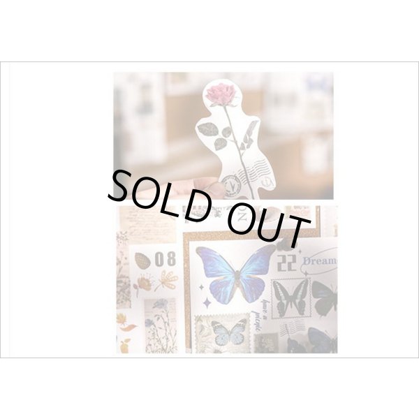 画像15: 50シート❕大きな和紙シール帳＊フラワーコレクション＊海外製 (15)