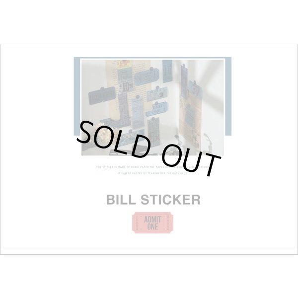 画像3: 玉紐付きミニBOX💓＊No.5・ブルー＊チケット＊シール＊海外製 (3)