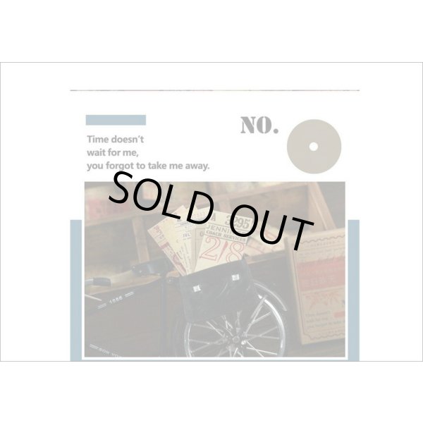 画像10: 玉紐付きミニBOX💓＊No.5・ブルー＊チケット＊シール＊海外製 (10)