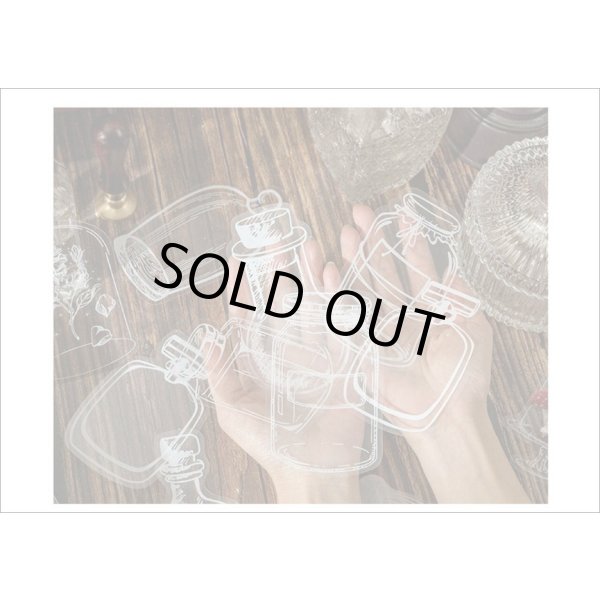 画像3: いろんなボトル♪香水瓶＊防水＊PETシール＊20枚＊海外製 (3)