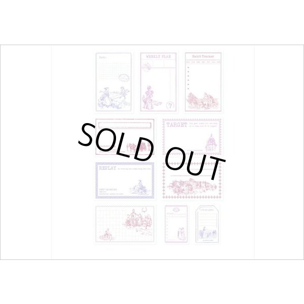 画像3: トレペ入り♪3種のペーパーメモ＊ピンク・ヴィクトリア風＊30枚＊海外製 (3)