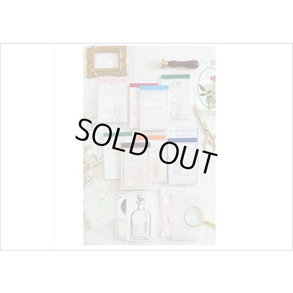 画像14: トレペ入り♪3種のペーパーメモ＊ピンク・ヴィクトリア風＊30枚＊海外製 (14)