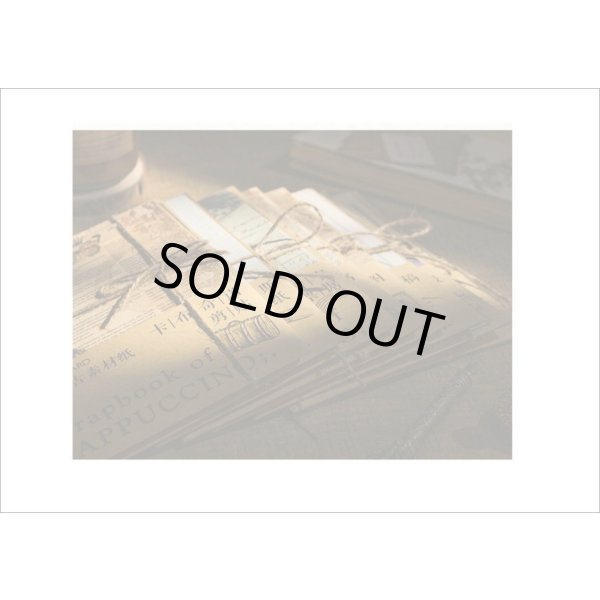 画像11: コーヒー染め風＊2種のペーパーセット＊マキアート・植物＊20枚＊海外製 (11)