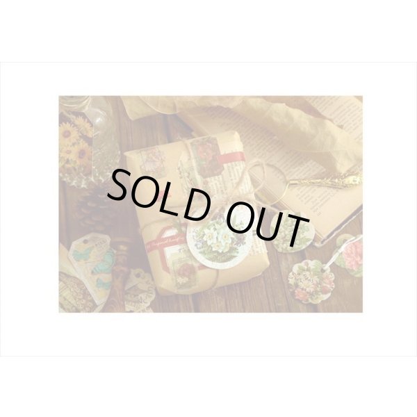 画像17: ドライフラワーを添えて🌸花の妖精*タグ&和紙シール*30 点セット*海外製 (17)