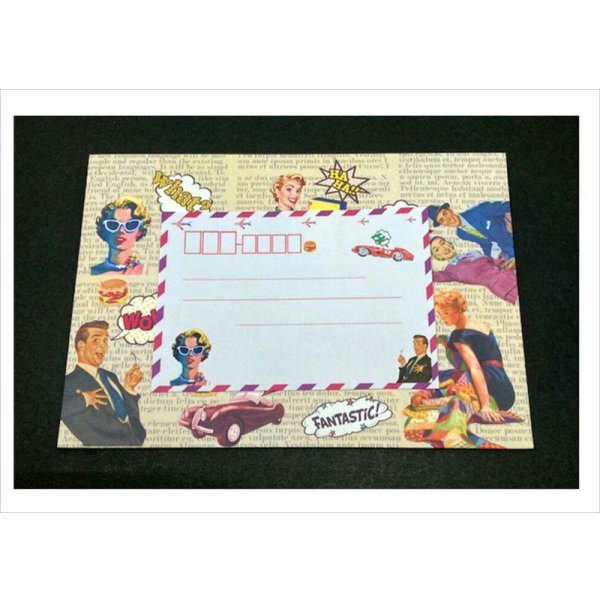 画像8: アメリカン♪レターセット*宛名シール付き*オリジナル (8)