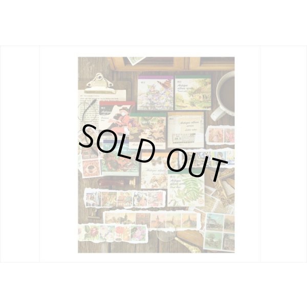 画像19: 箔押し☆和紙シール帳＊レター＊カット入り＊柄違い＊20シート＊海外製 (19)