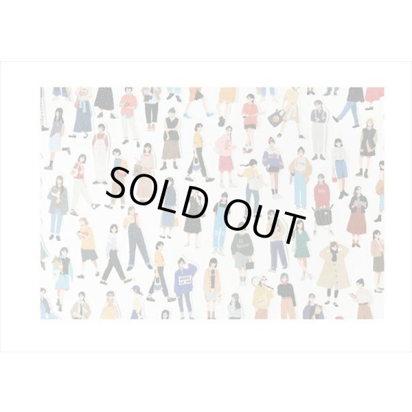 画像10: STREET40＊ベージュ＊人物＊和紙シール＊40枚♪＊海外製 (10)