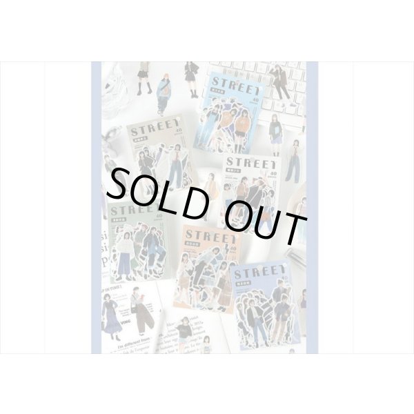 画像16: STREET40＊ベージュ＊人物＊和紙シール＊40枚♪＊海外製 (16)