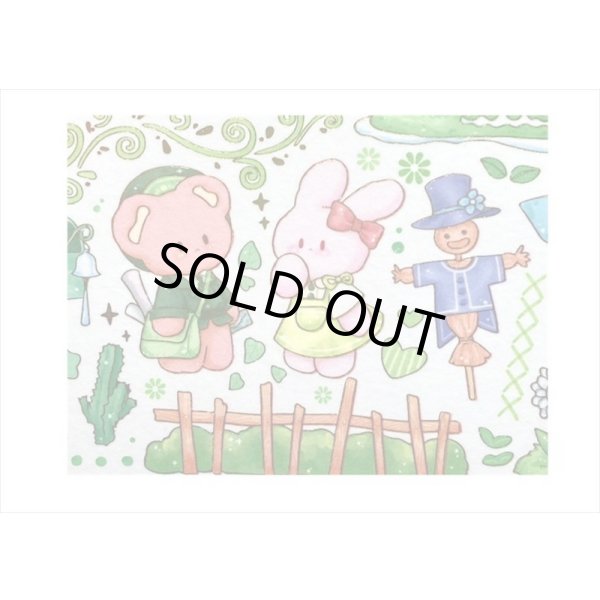 画像4: ラブリーベア💓＊グリーン・森の中＊箔押し＊幅広＊マスキングテープ＊はく離式＊海外マステ (4)