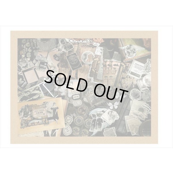 画像7: パッケージがオシャレな素材100点セット＊モノクロ＊ペーパー＆シール＊海外製 (7)