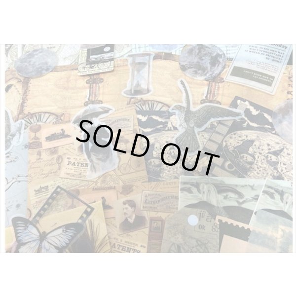 画像4: パッケージがオシャレな素材100点セット＊モノクロ＊ペーパー＆シール＊海外製 (4)