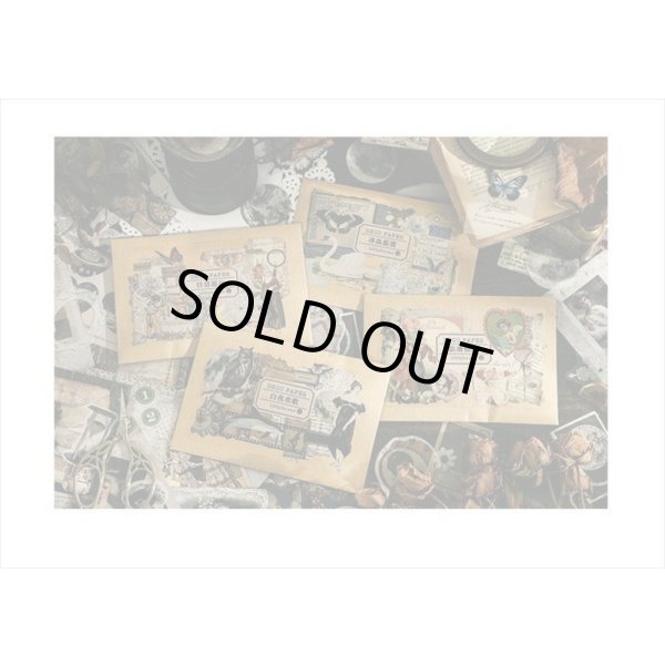 画像13: パッケージがオシャレな素材100点セット＊モノクロ＊ペーパー＆シール＊海外製 (13)