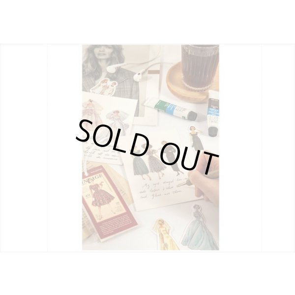 画像17: ファッションモデル＊ブラック＊ダイカット：和紙シール＊40枚♪＊海外製 (17)