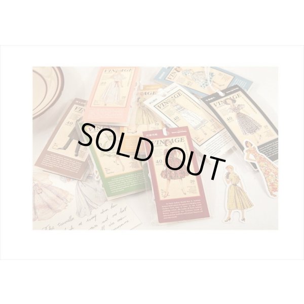 画像16: ファッションモデル＊ブラック＊ダイカット：和紙シール＊40枚♪＊海外製 (16)