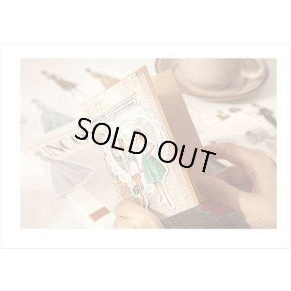 画像18: ファッションモデル＊ブラック＊ダイカット：和紙シール＊40枚♪＊海外製 (18)