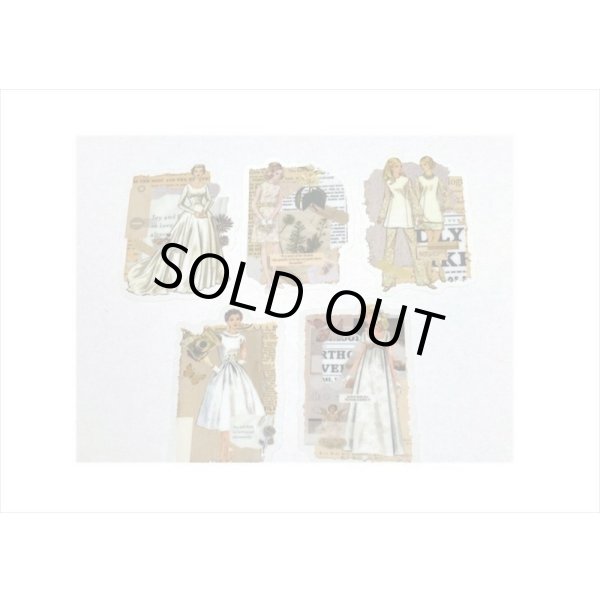 画像6: 防水＊PETシール＊ホワイト＊ファッションモデル＊30枚♪＊海外製 (6)