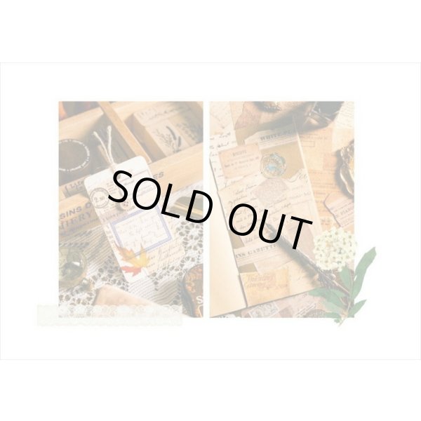 画像16: 3種の素材紙＊レター＊ペーパーとシールのセット＊21点＊海外製 (16)