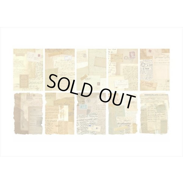 画像9: 3種の素材紙＊レター＊ペーパーとシールのセット＊21点＊海外製 (9)