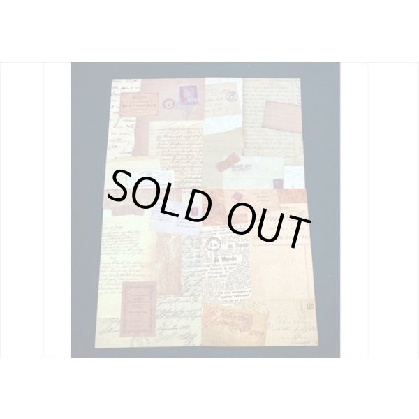 画像6: 3種の素材紙＊レター＊ペーパーとシールのセット＊21点＊海外製 (6)