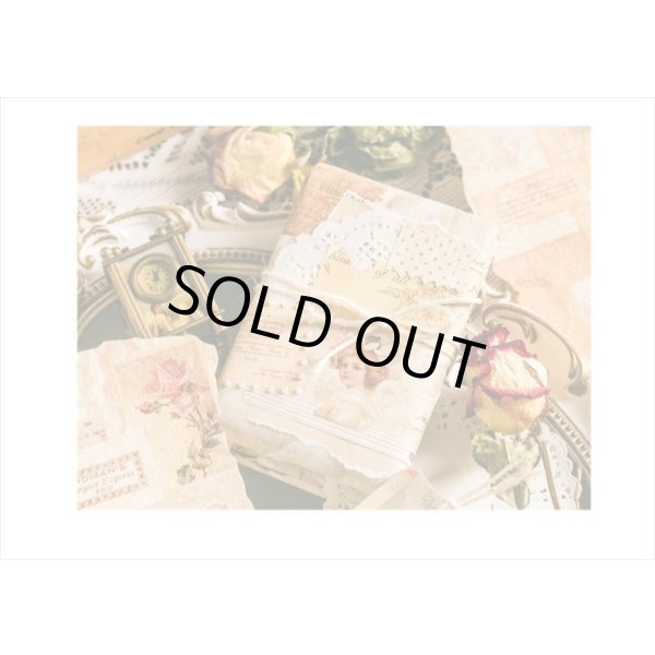 画像17: 3種の素材紙＊レター＊ペーパーとシールのセット＊21点＊海外製 (17)