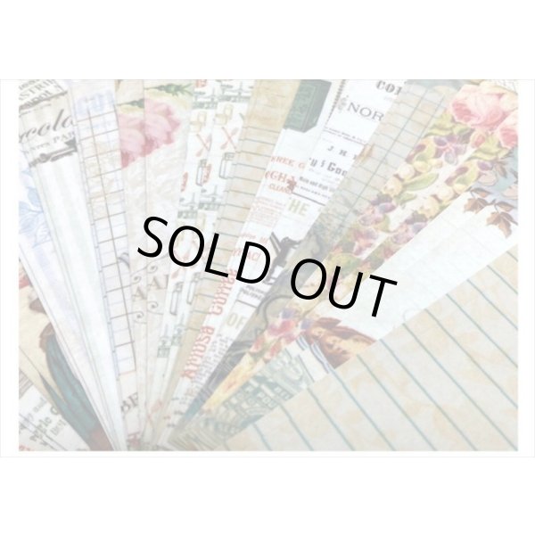 画像4: ちっちゃい洋書みたい♪アフタヌーンティ＊3サイズのシール＊100枚＊和紙シール＊海外製 (4)