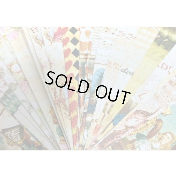 画像5: ちっちゃい洋書みたい♪不思議の国のアリス＊3サイズのシール＊100枚＊和紙シール＊海外製 (5)